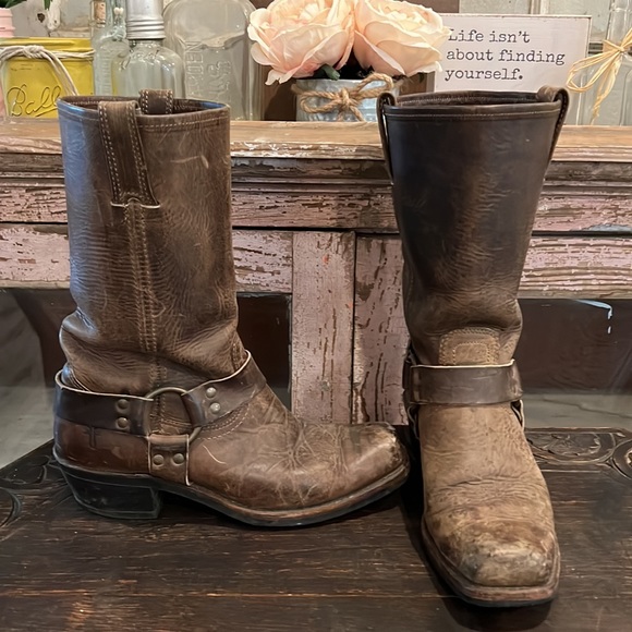 Killer FRYE Harness 12R Color GAUCHO Women’s Motorcycle Boots 9 - Picture 9 of 12